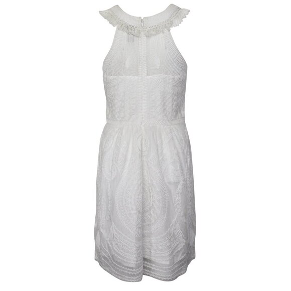 ANTHROPOLOGIE YOANA BARASCHI WHITE LACE DRESS! Size 6 - Picture 5 of 8